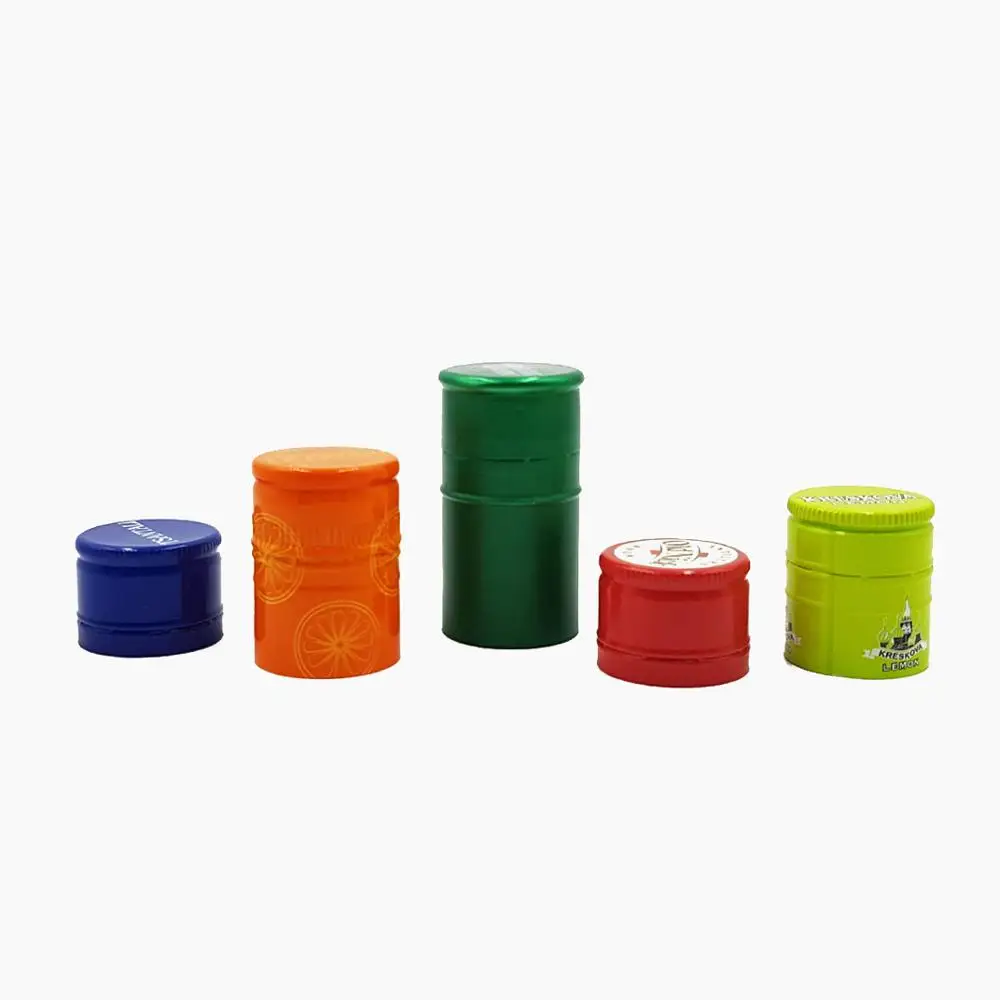 Wine Capsules Heat Shrink Aluminium for Straight Bottles Screw Cap Non Spill Corkcho Accept 100 762 PT