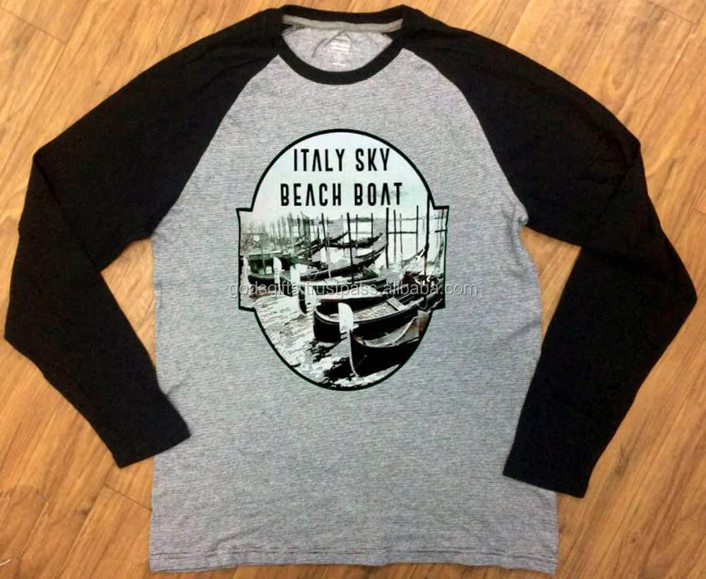 oem design printed 100% Cotton  long sleeve t-shirt  Men white cotton long sleeve t shirts indian supplier ring spun cotton