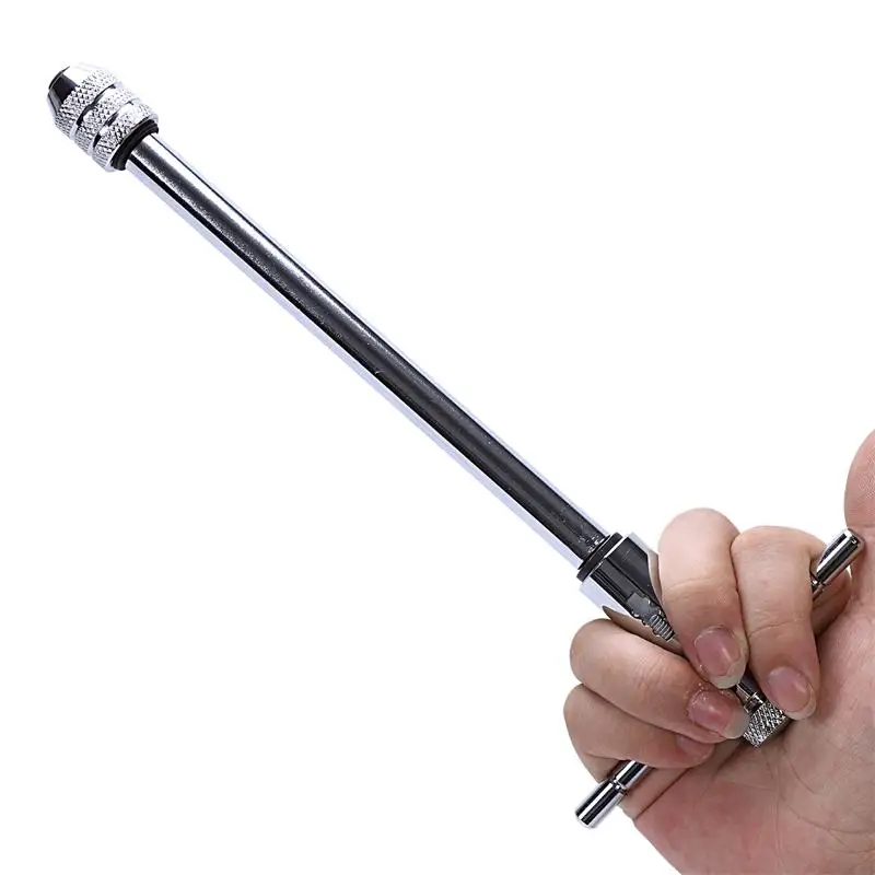 Extended Length Adjustable M3-M8 T-handle Tap Wrench Handle  Ratchet Spanner Straight Tapping Wrenches 250mm