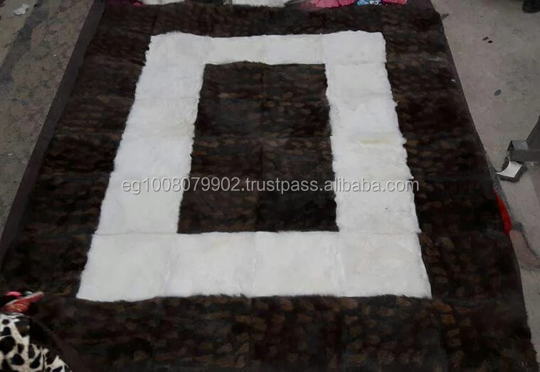 Soft Rabbit Fur Rug Carpet