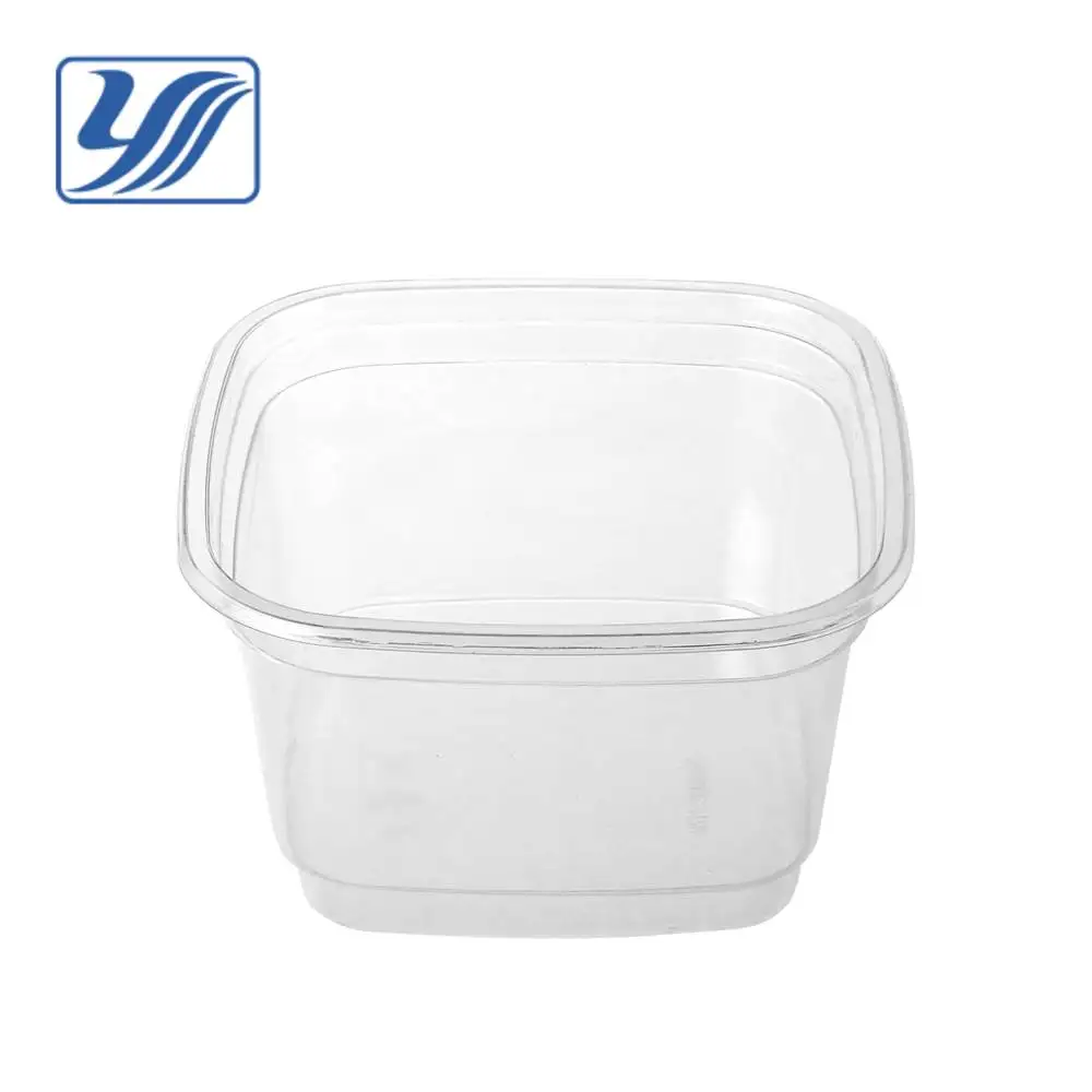 
117mm disposal PET PLA plastic 8oz deli container 