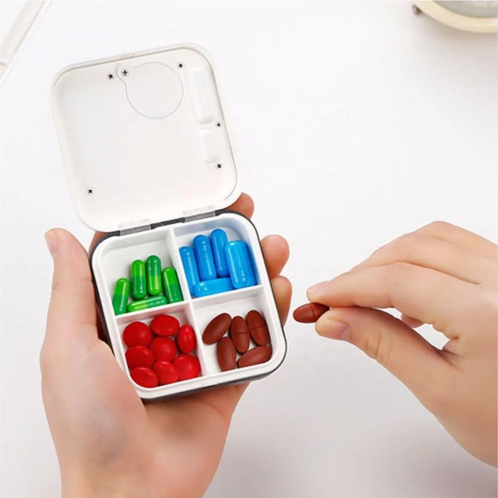 Unique Electronics 5 Alarm Pill Box Organizer with Vibration Alarm Reminder
