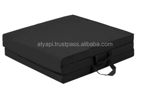 Exercise Tri-Fold Gym foam Mat For Gymnastics, Aerobics, Yoga, Martial Arts - Black