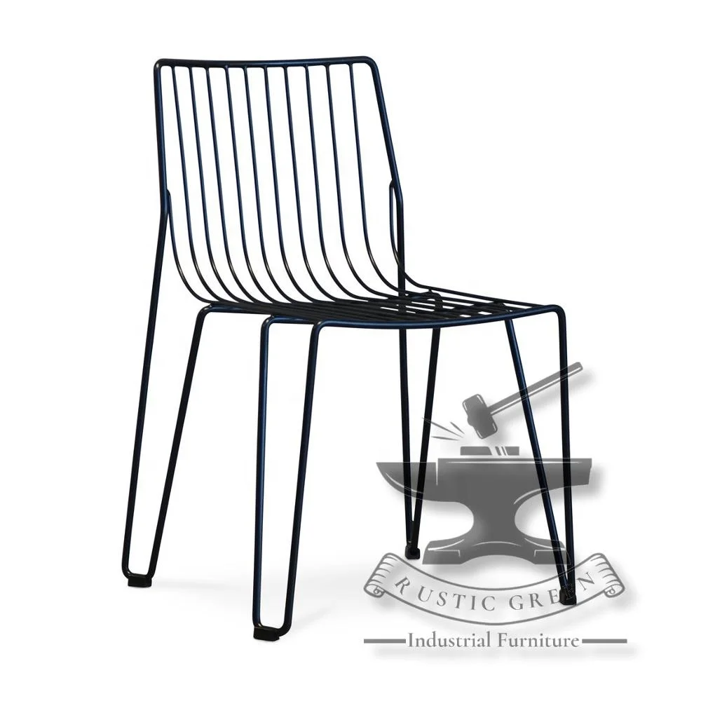 Cheap Metal  Industrial Metal Bistro restaurant cafe Dining Chairs