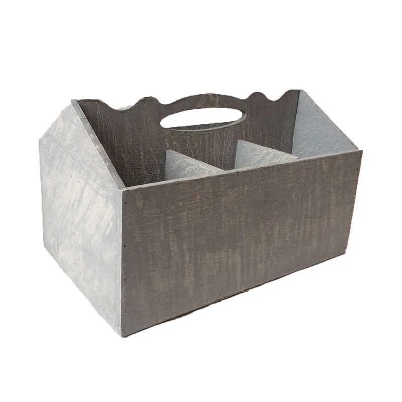 Cube Wooden Pots For Planting Flower Succulent Pots Garden Decoration Home