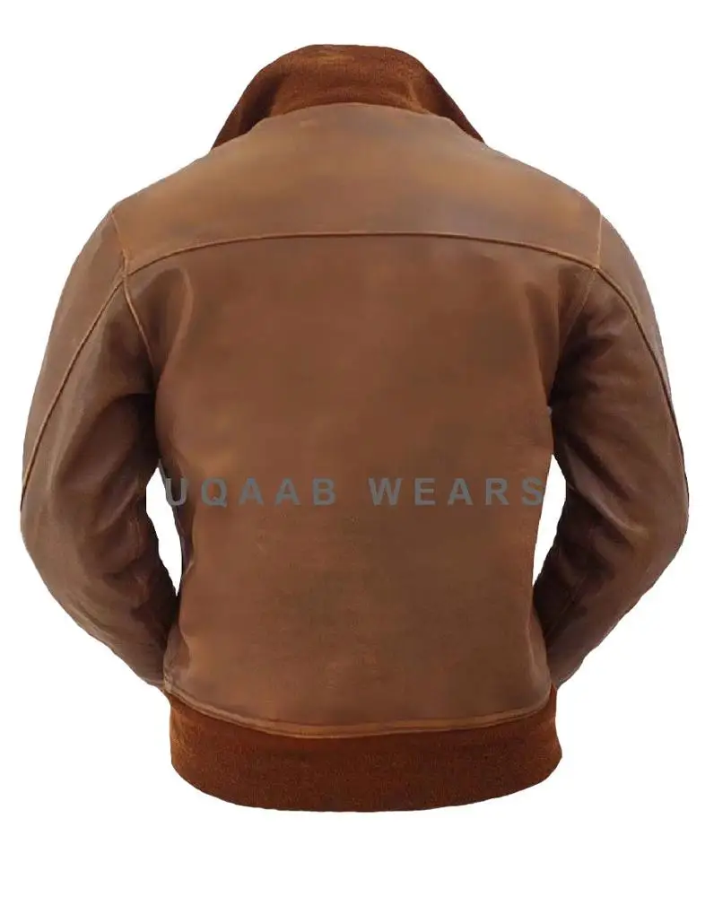 Мужские A-1 пилот из натуральной кожи кабины Air Force летающие авиации куртка в стиле милитари Экипаж кожаная куртка оптовая торговля OEM