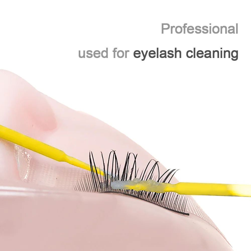 
Micro Durable Disposable Eyelash Extension Individual false eyelash Applicators Mascara Brush Eyelash Glue Cleaning Tool 100pcs 