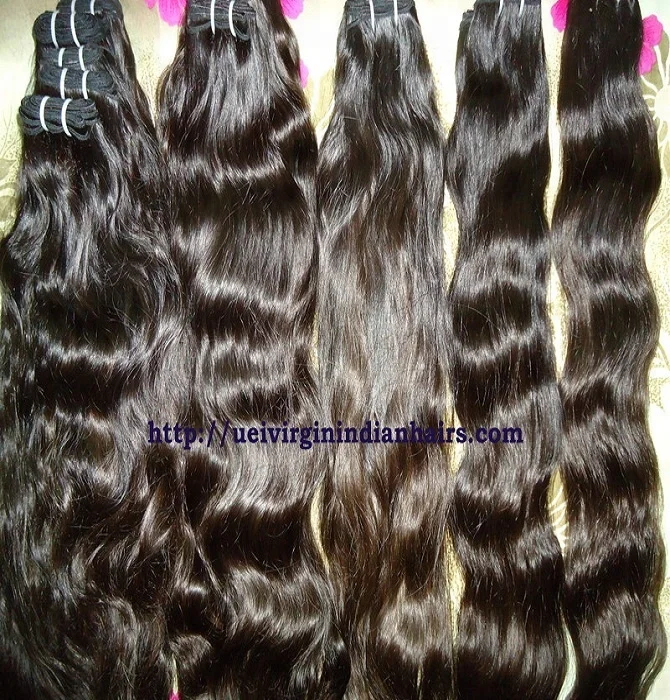 
100% unprocessed Indian virgin hair machine weft, virgin indian hair, buy virgin indian natural wave hair Remy Temple Hair 