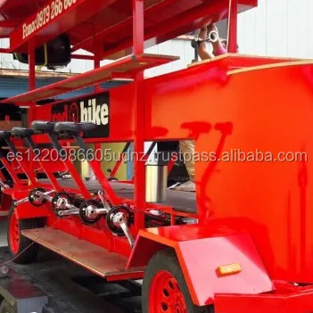 BEER BIKE Red Chasis 3.0 SPAIN original model CE Europe / Electric Beerbike,partybike,pub bike
