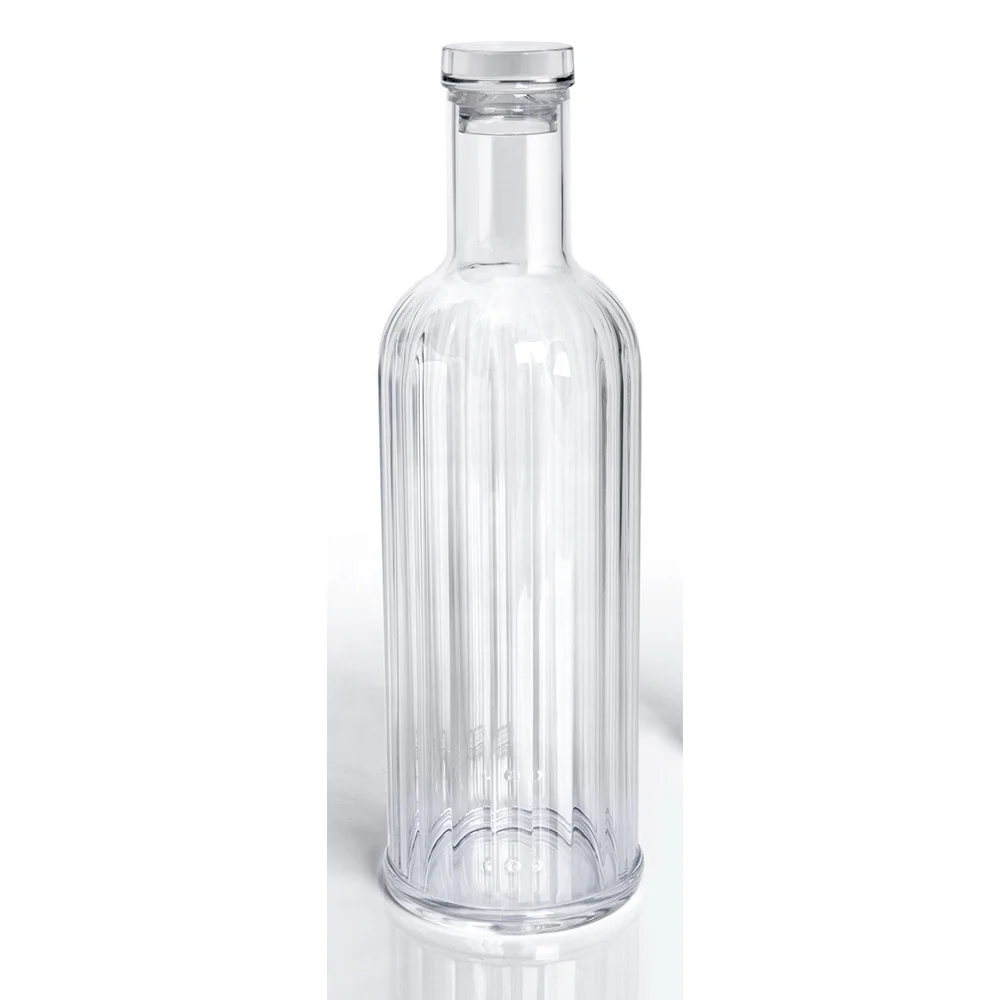 
BPA free 1 Litre Clear Plastic Acrylic glass water bottle 