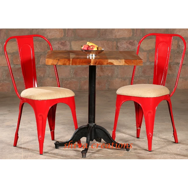 Vintage Industrial Restaurant Furniture/Iron Wooden Table & Chairs(IRF--001)