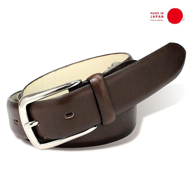 [Кожаный точиджи] 30 мм пояс без швов-Сделано в Японии