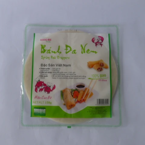Vietnamese Best Price Premium Quality 100% Rice Flour 22 cm round Pattern Best Rice Paper