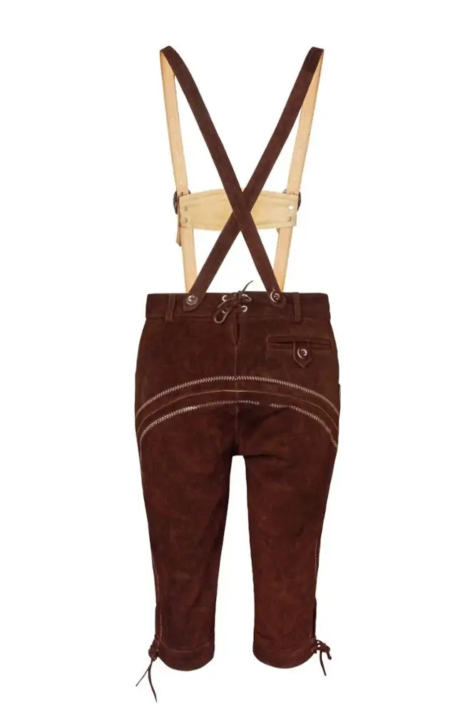 Genuine Leather Trachten Bavarian Oktoberfest Lederhosen shorts for men