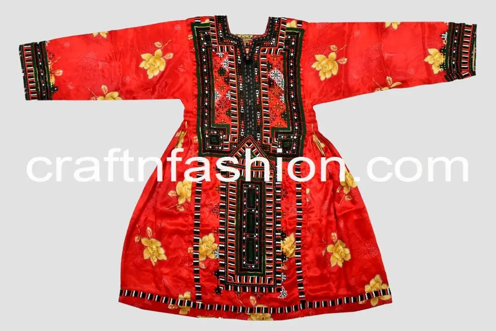 Женское вышитое традиционное платье Kuchi-платье Kuchi с ручной вышивкой-традиционное платье Kuchi