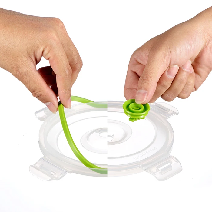 Multifunctional Cheap Custom Transparent Reasuable Food Grade Vacuum Food Storage Clear Plastic Box with Portable Pump