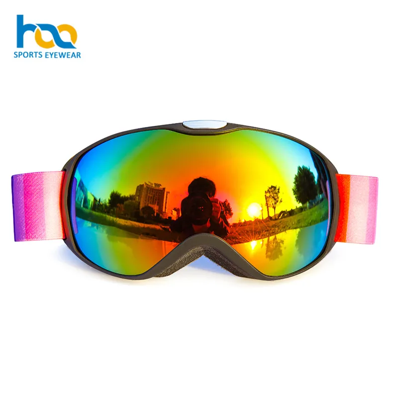 Factory Wholesale Dual Spherical Lens Children Snow Sunglasses Kids Snowboard Googles