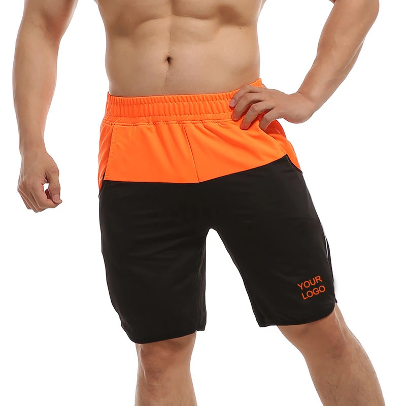 Шорты мужские спортивные быстросохнущие, повседневные свободные штаны из полиэстера, для бега, бодибилдинга, спортивная одежда