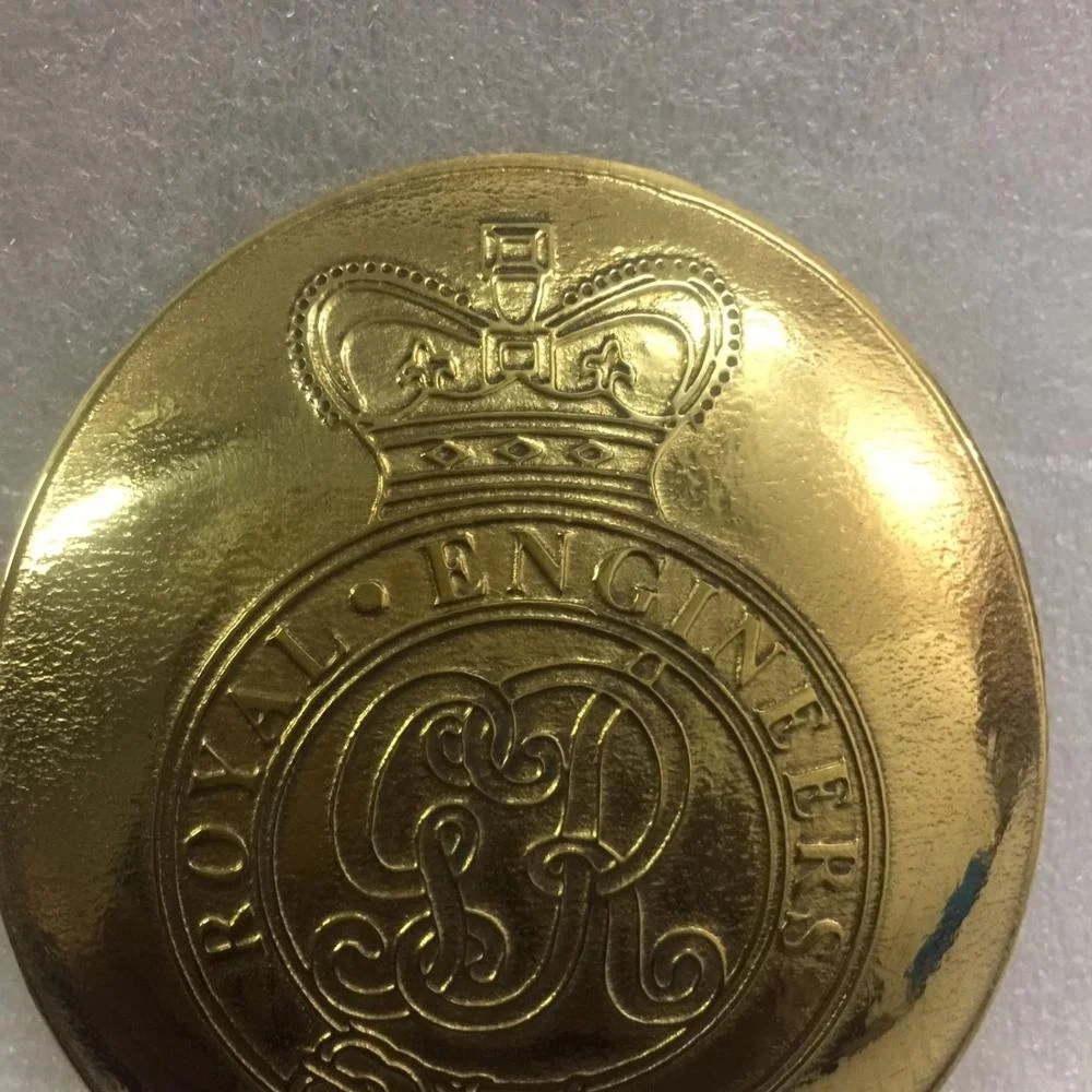 GR Cipher Crown ROYAL ENGINEERS CROSS BELT BUCKLE Pipe Band Uniform Cross Leather Belt Buckle