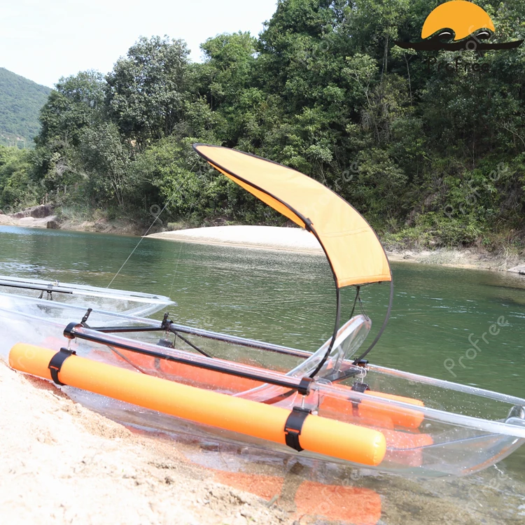 2018 Lishen cheap transparent plastic leisure life kayak