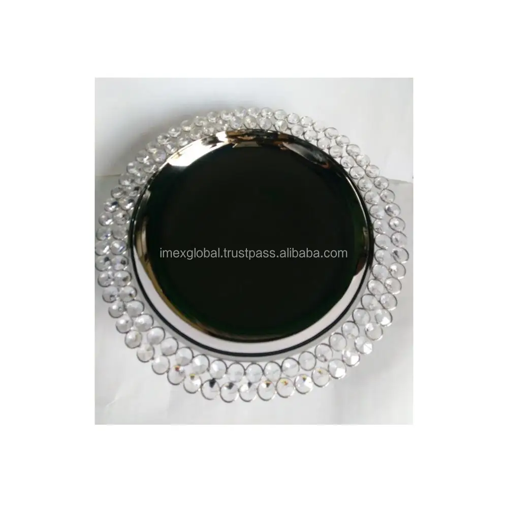 Crystal Charger Plate for Table Decortication High Quality And Best Manufacturing In Whole Sale Price Top Selling Metal Plate