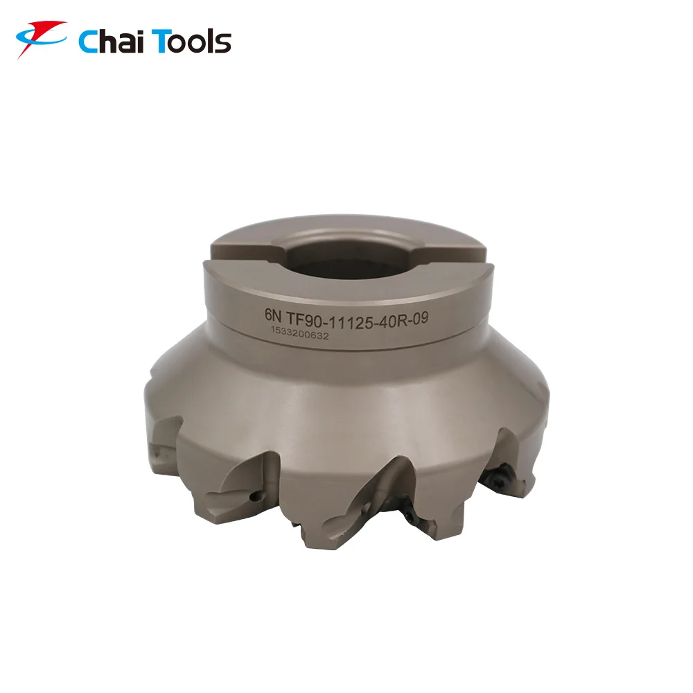 Right Angle CNC Indexable Carbide Insert Face Milling Cutter