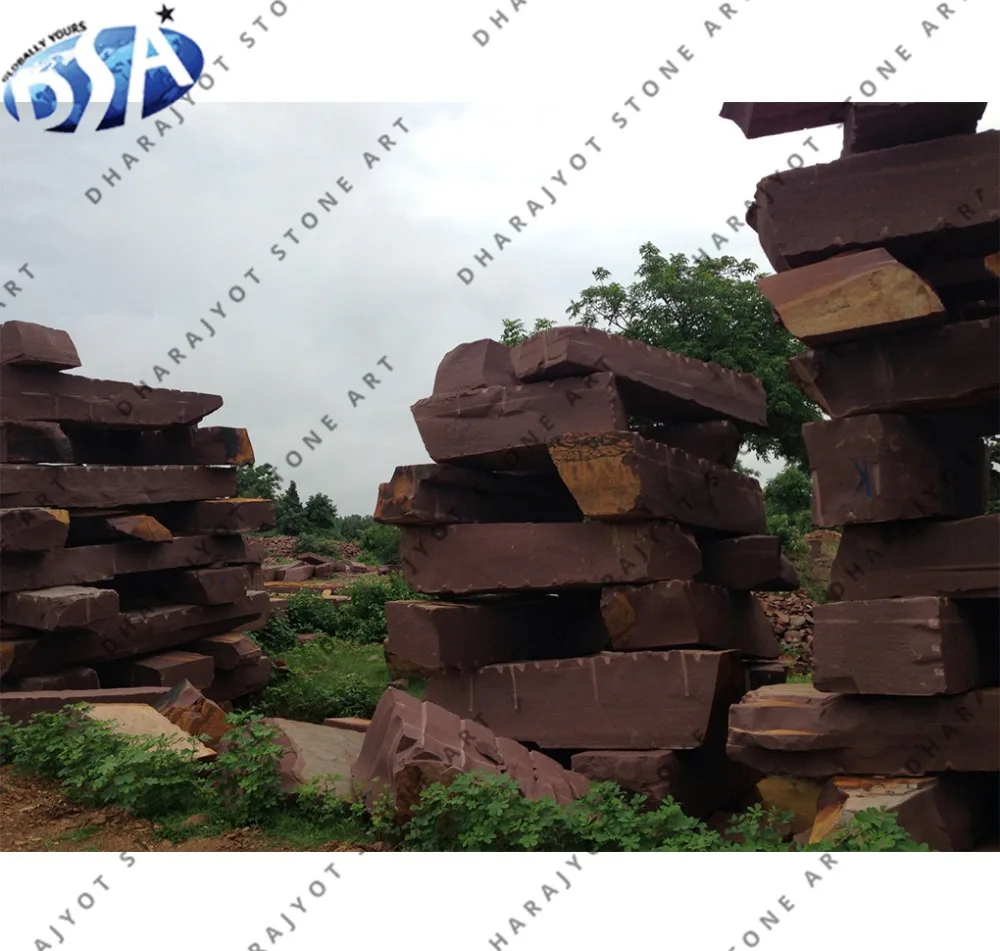  Популярные открытого воздуха Браун песчаника небольшой блок