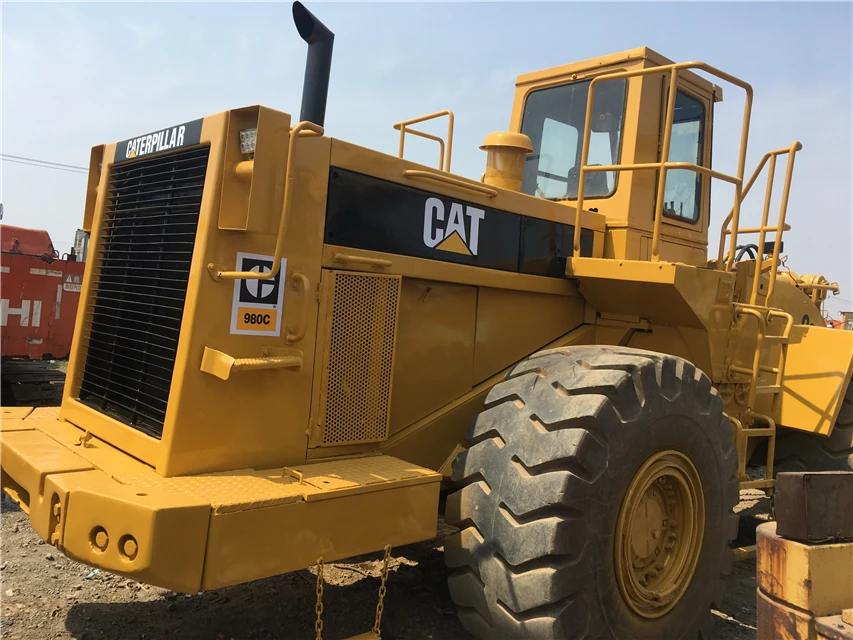 excellent condition second hand front loader cat 980c used wheel loader 980 for sale with low price