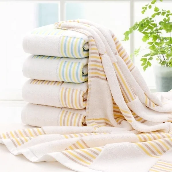 
OEM design good quality dyed cotton bath towel on sale 