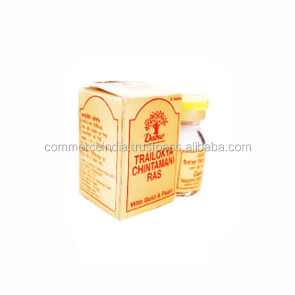 
Dabur Trailokya Chintamani Ras (with Gold and Pearl) - 10 Tablets 