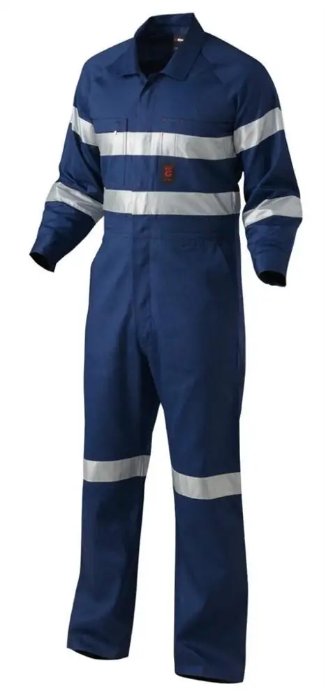 Cheap safety coverall /workwear uniforms / grey cotton working coverall Cheap internet corporate workwear for men