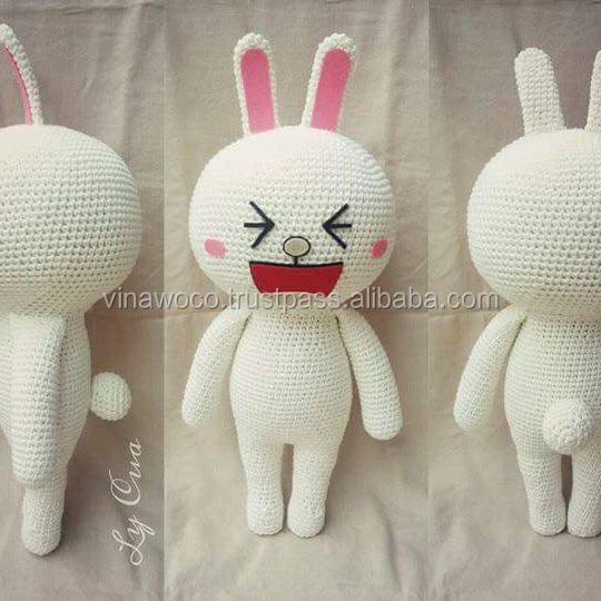 Hoholala Handmade Crochets: Happy Bunny baby, Safety toys for kids, Gift, Plants vs Zombie toys