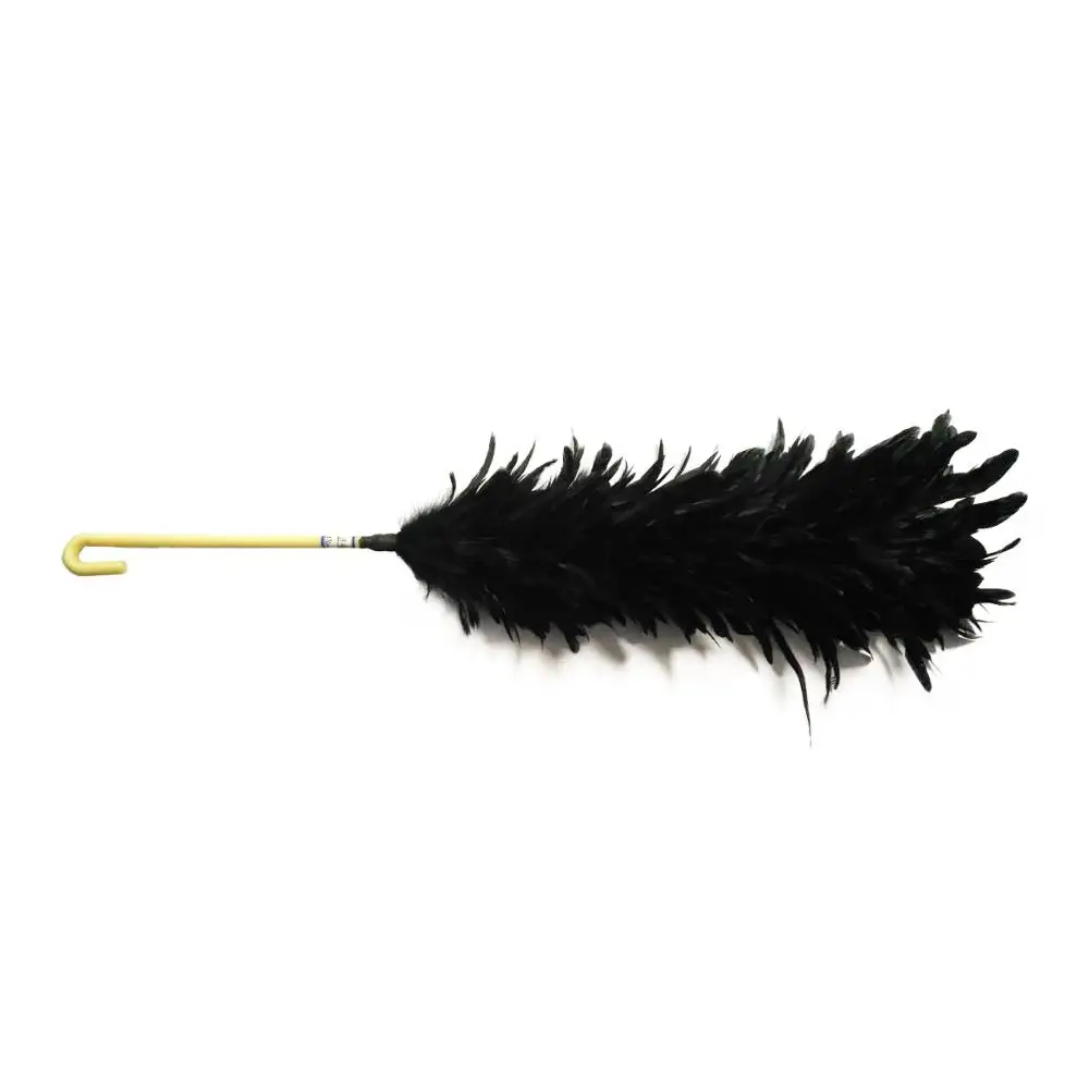 
black feather duster 