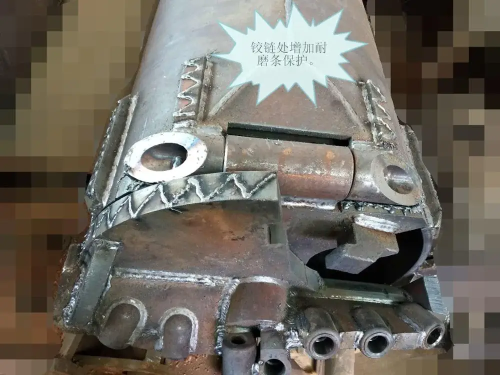 Double cutting door drilling bucket