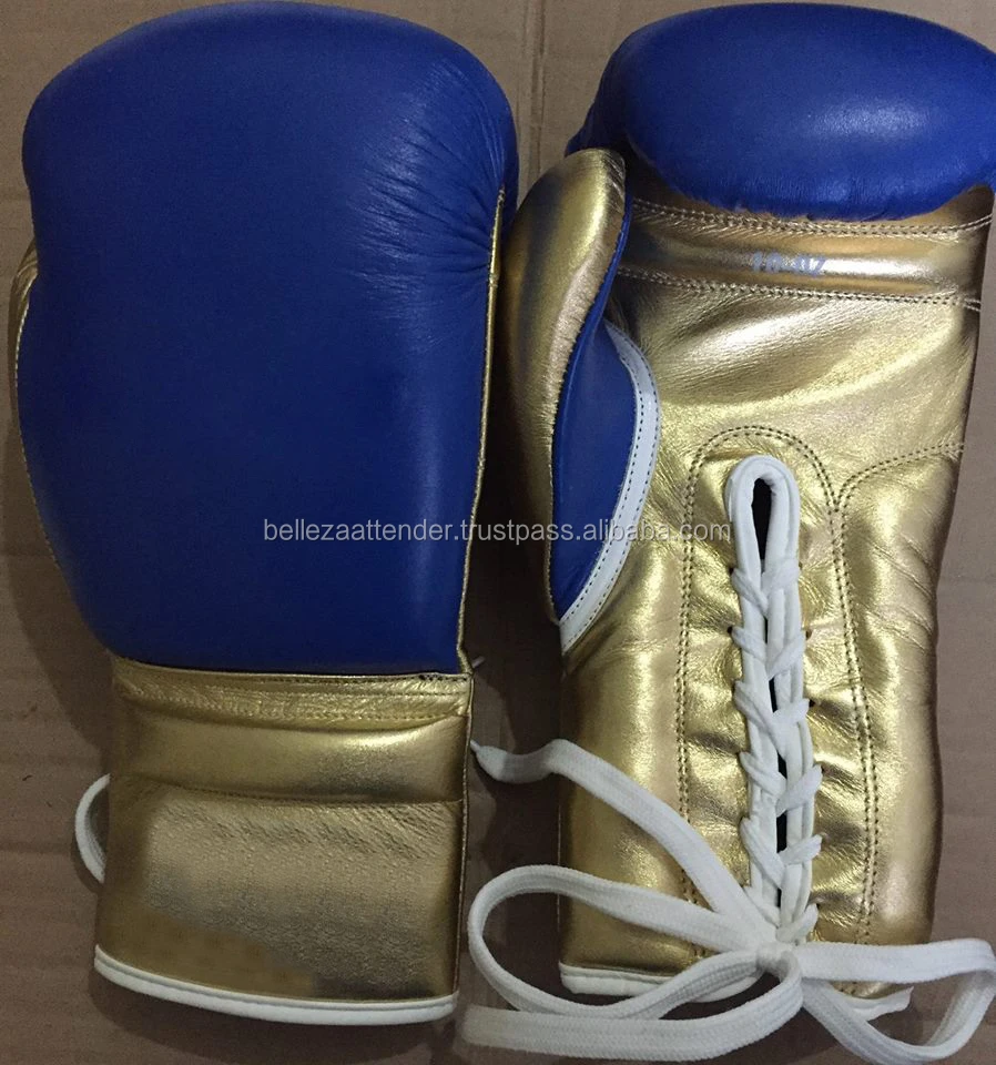 Lace up Boxing Gloves Lace Boxing Kickboxing Muay Thai Training Gloves Sparring Punching Mitts