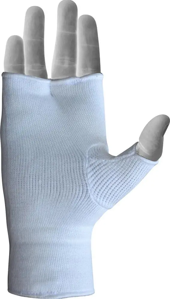 Kyokushin WKF Karate Inner Gloves Elasticated Cotton Karate Mitts for Boxing Training