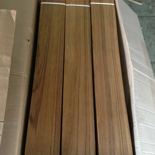 Natural Burma Teak Floor Veneer for Interior Decoration