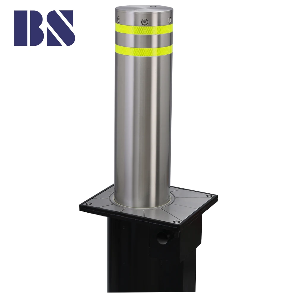 
Rising Pneumatic Bollard Automatic Bollard with Band Stainless Steel Bollard 