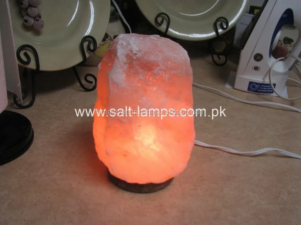 Himalayan Natural Rock Salt Lamp / Crystal Pink Salt Ionizer Pakistan