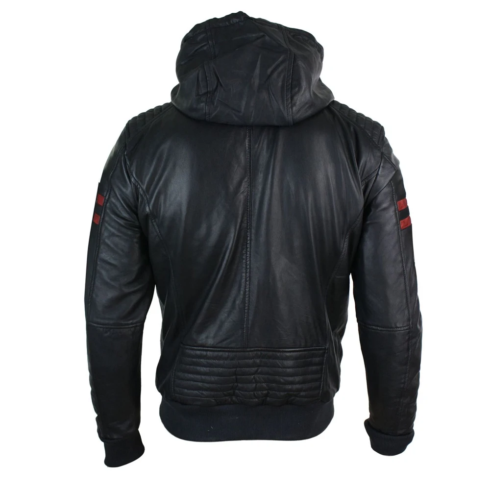 Winter Wear Men Washed PU Leather Jacket Wholesale Good Quality Men Wear Fashion Leather Jacket