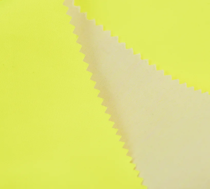 Modacrylic Fireproof Waterproof Fabric High Vis Yellow Colour with FR Membrane