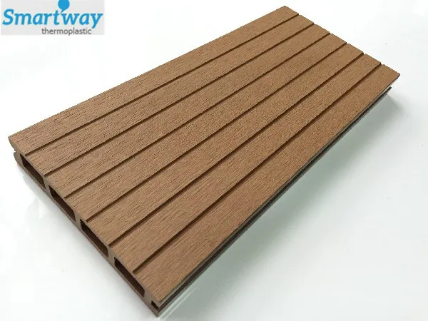 China cheap walkway outdoor wood plastic composite decking