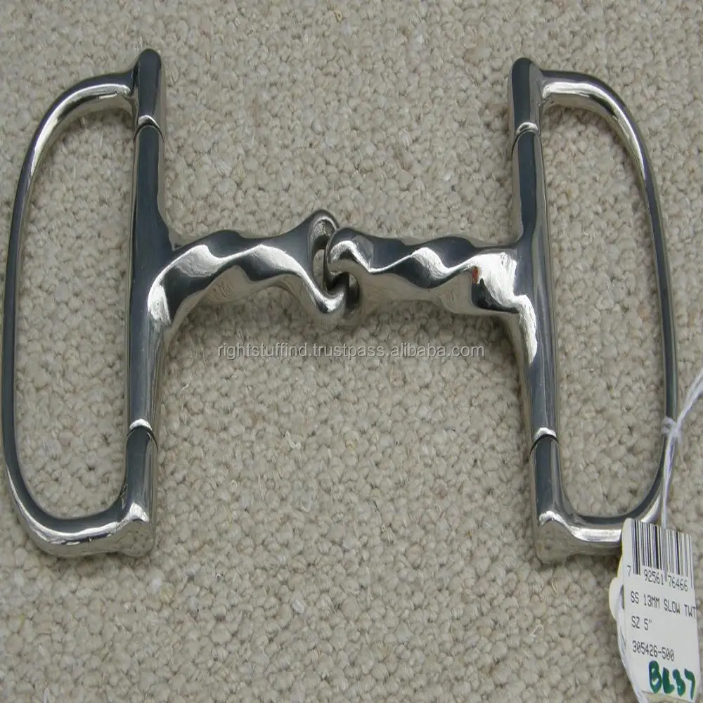 Lift Sports New Waterford Mouth 3 Ring Dutch Gag Horse Bit Snaffle Stainless Steel Silver Polish