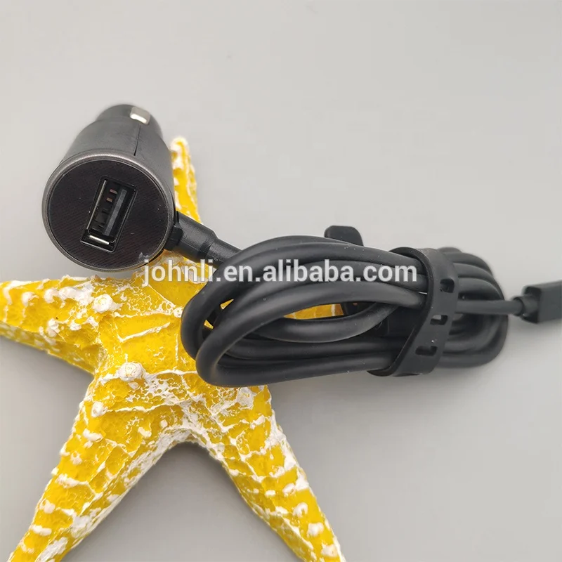25W Car charger for Motorola QC2.0 fast charging Car charger for all Android phone with 1.45M type c or micro cable in box