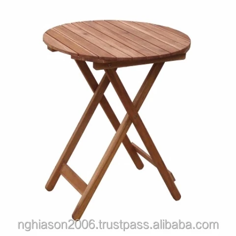 Luxury Style round Folding Table 60cm Modern Design with Solid Construction Premium Quality from Vietnam Company Wholesale
