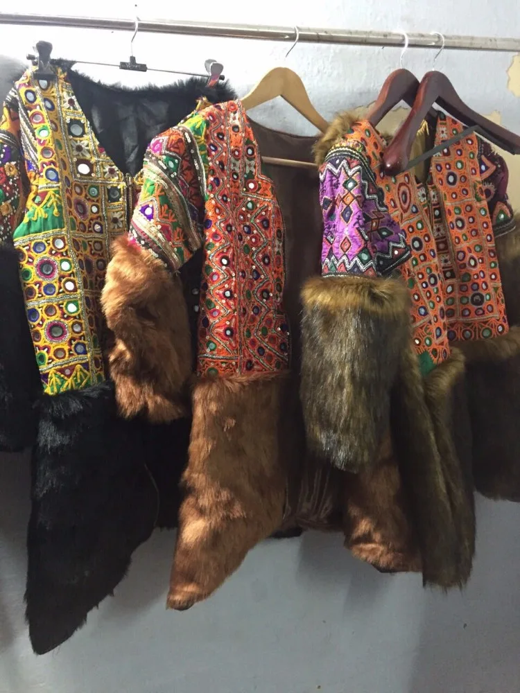 Latest Unique Fashionable Women Long Jacket Fox Fur Jacket