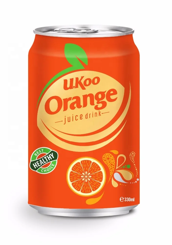 Asia Manufacturer High Quality Soft Drink 330ml Orange Fruit Juice alu-can botte water Fast Delivery and Quality Service