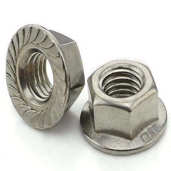 Din 6923 Steel Polished Castle Serrated Head Bolts Hexagon Flange Nut
