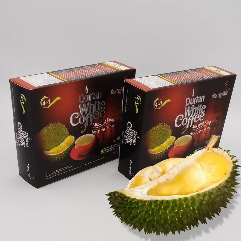 
4 In 1 Malaysia Premium Famous Durian White Coffee 