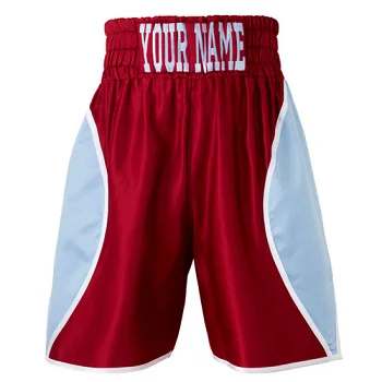 custom made design satin boxing shorts